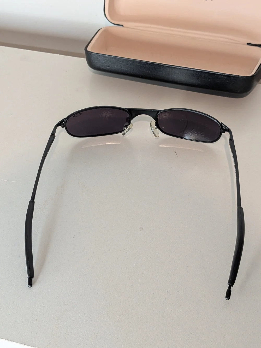 Vintage Oakley Sado SAD0346 Sunglasses Black Made USA Y2K w/ Original Case